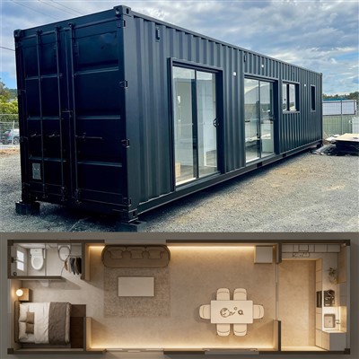 Bærbart containerhjem